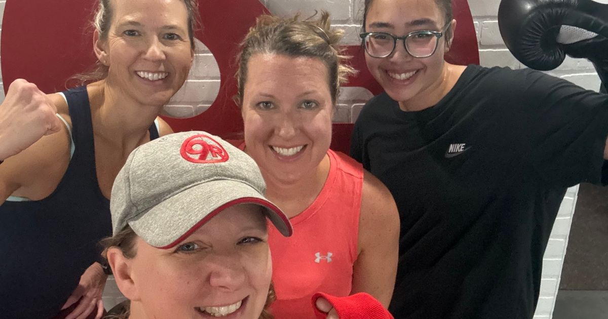 Pictures of members at various locations in the studio